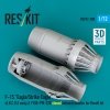 RESKIT RSU72-0300 F‑15 Eagle/Strike Eagle (A, B, C, D, E early, J) F100-PW-220 closed exhaust nozzles for Revell kit (3D Printed) (1/72)